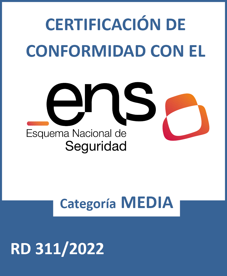 Distintivo de certificación ENS de categoría MEDIA